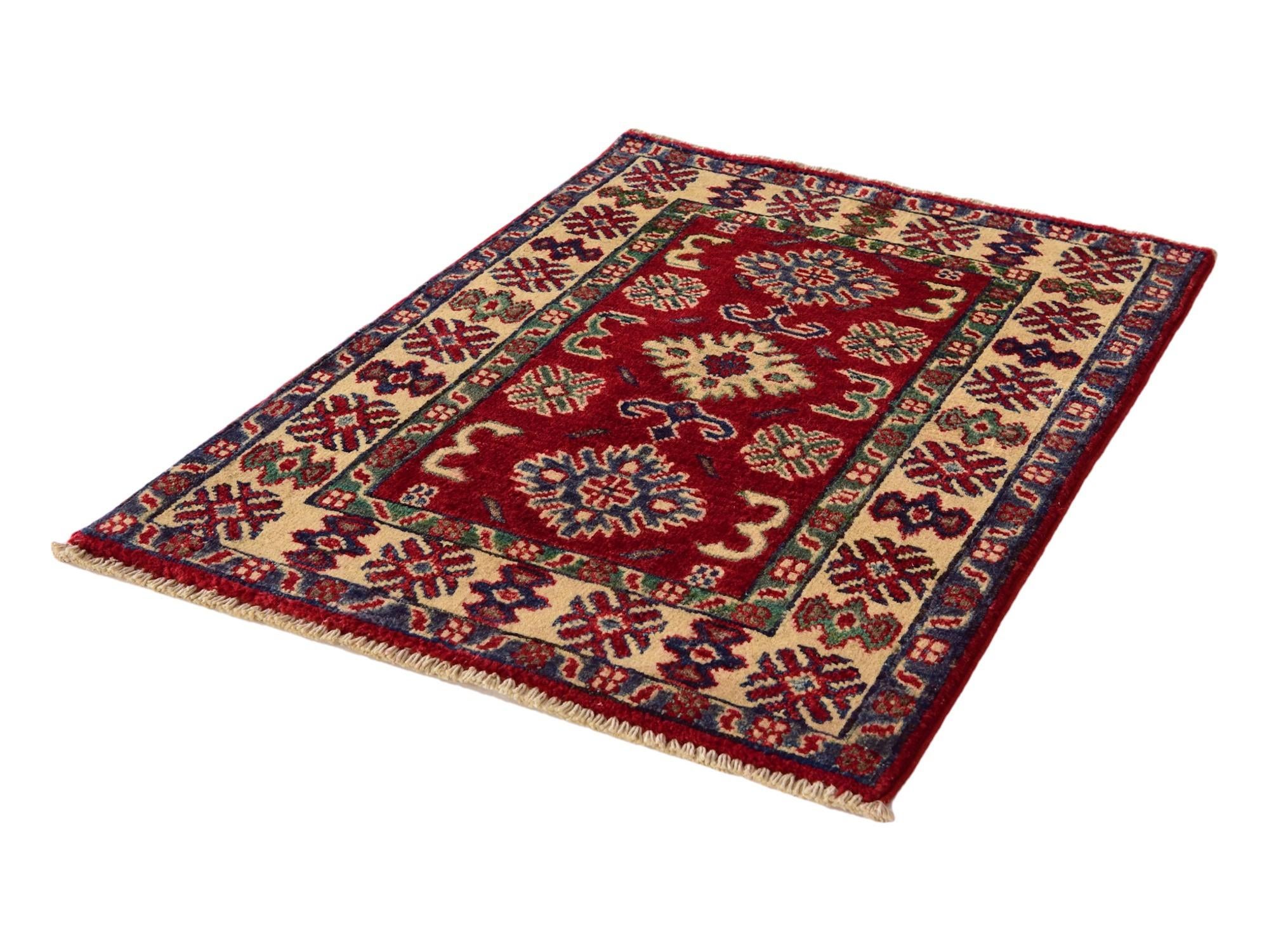 2' x 2' 11 Hand Knotted Kazak Rug
