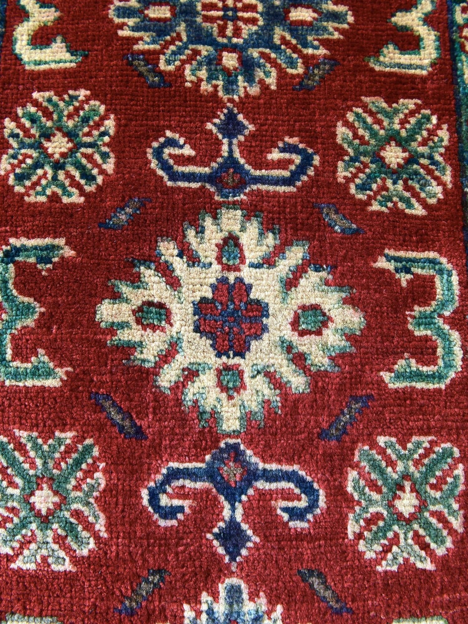 2' x 2' 11 Hand Knotted Kazak Rug