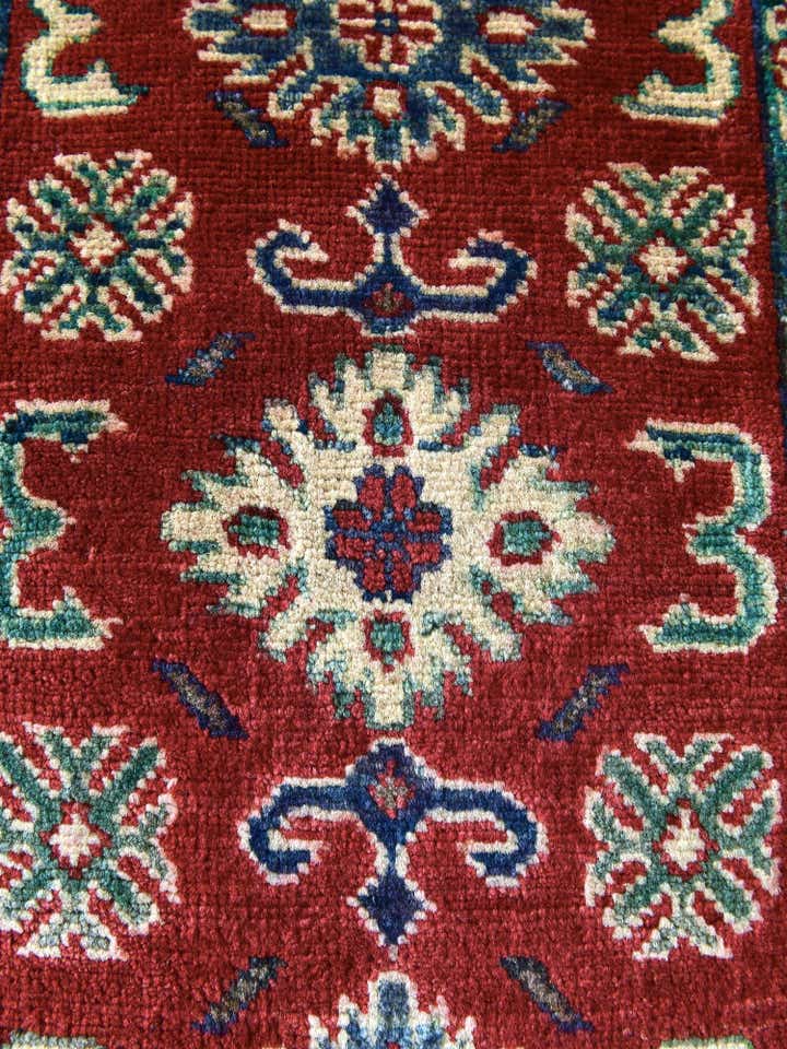 2' x 2' 11 Hand Knotted Kazak Rug