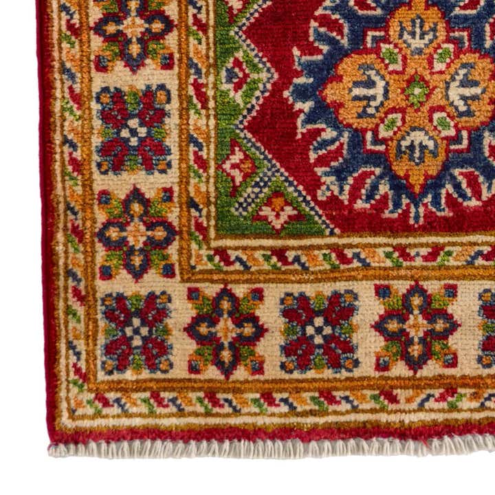 1' 11 x 3' Hand Knotted Kazak Rug