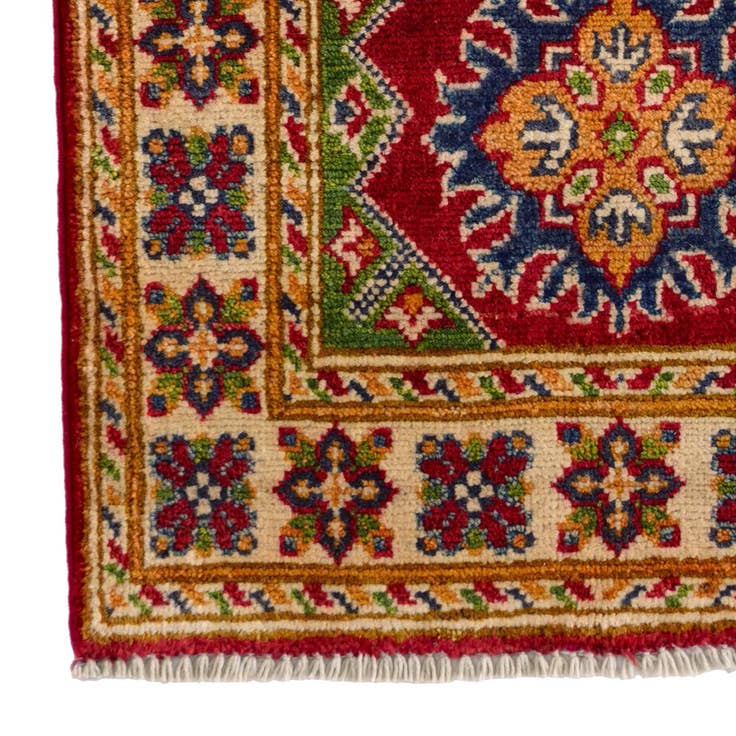 Detail image of 1' 11 x 3' Hand Knotted Kazak Rug