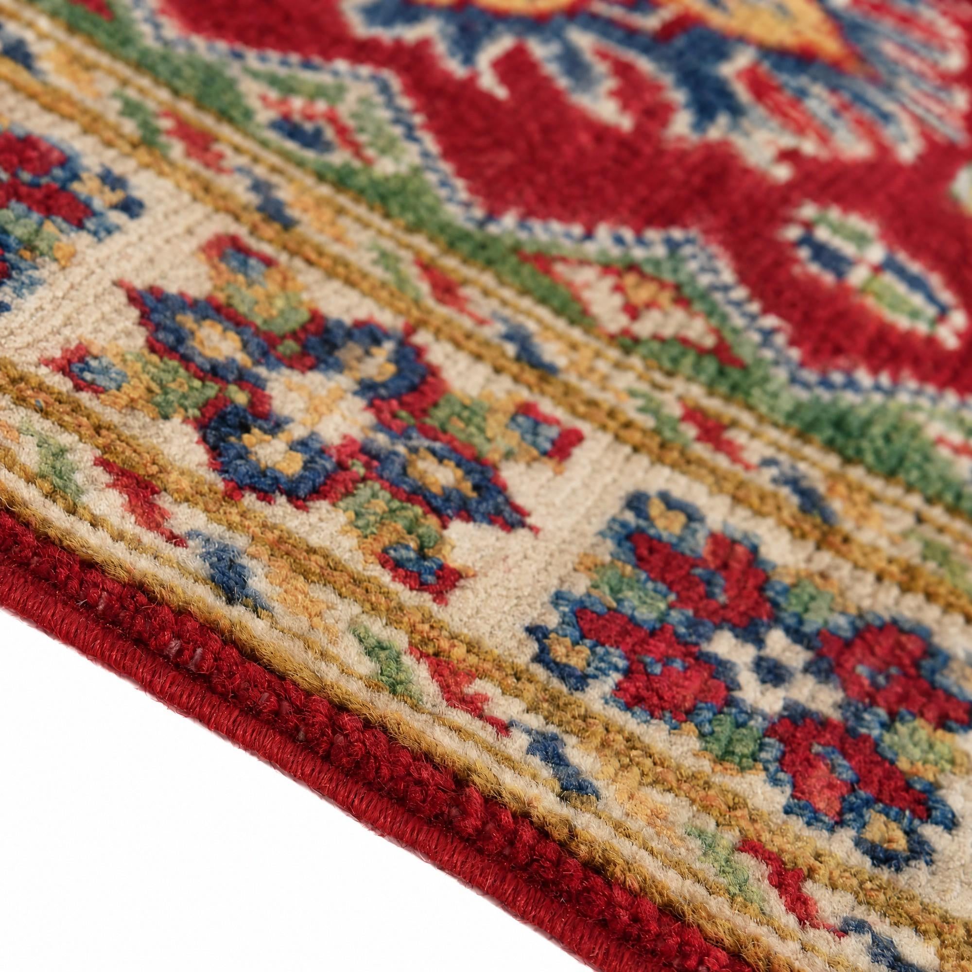 60cm x 90cm Hand Knotted Kazak Rug