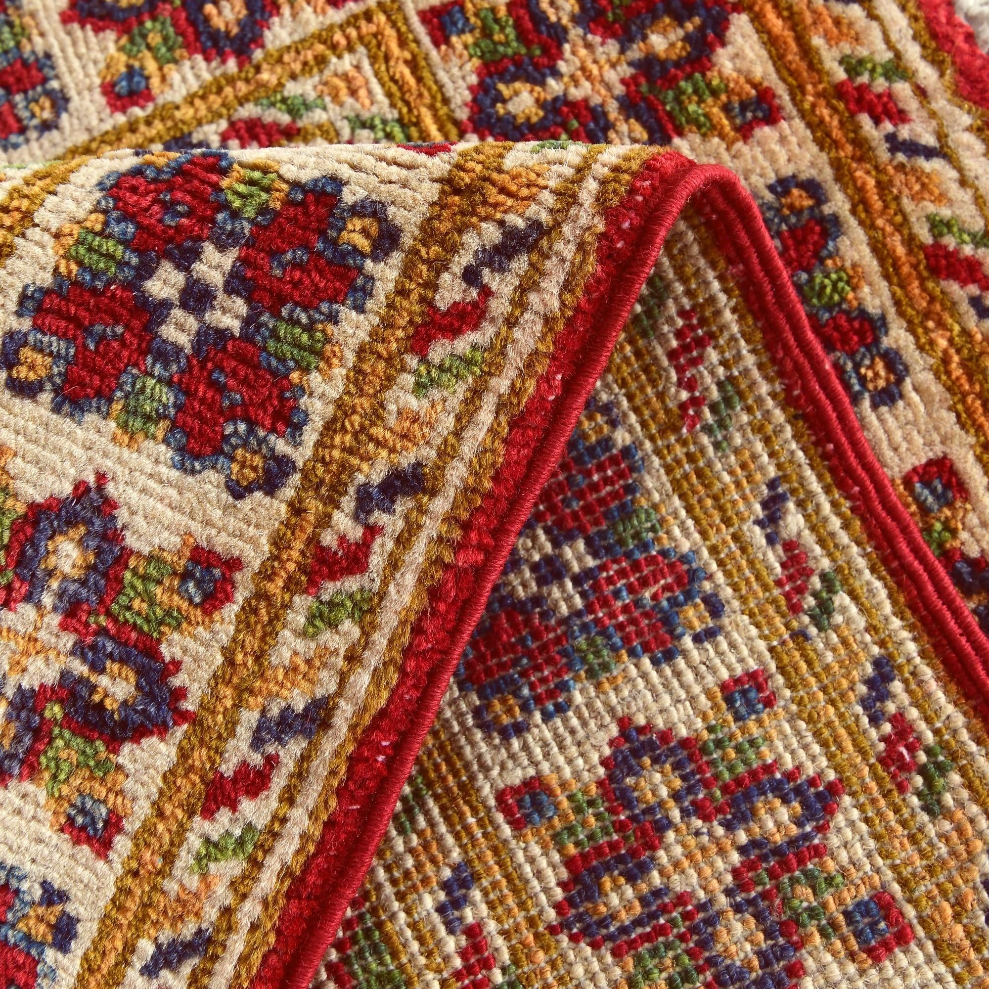 1' 11 x 3' Hand Knotted Kazak Rug