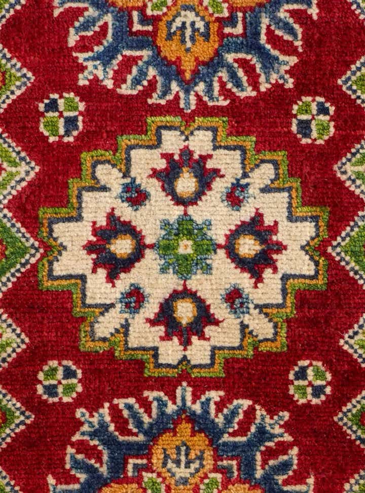 1' 11 x 3' Hand Knotted Kazak Rug