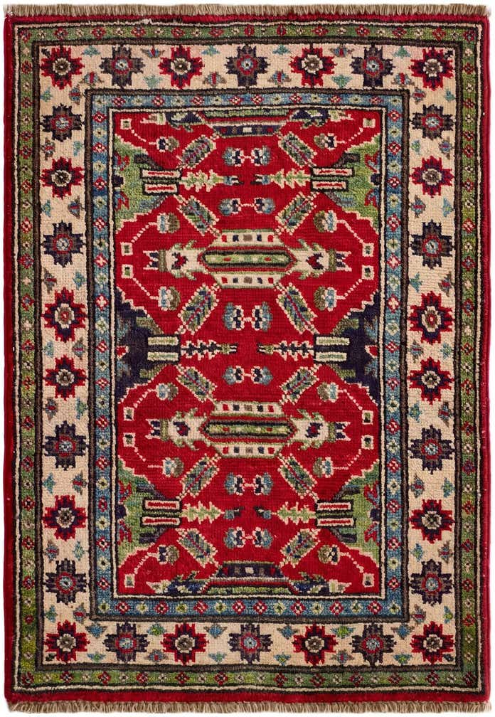 2' x 3' Hand Knotted Kazak Rug