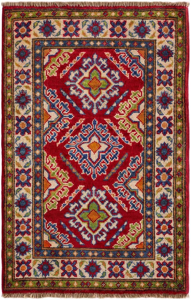 2' x 3' 2 Hand Knotted Kazak Rug