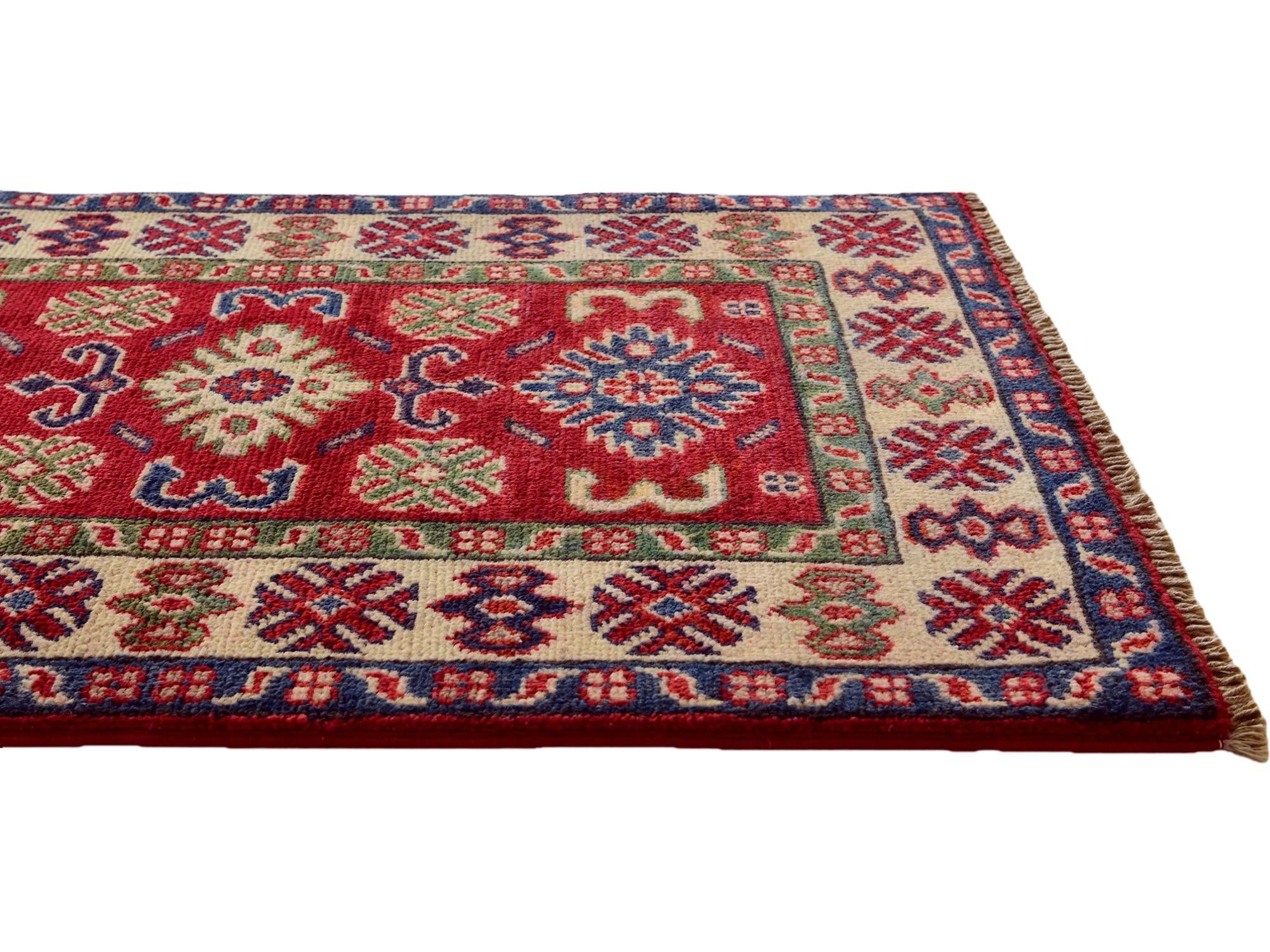1' 10 x 3' 1 Hand Knotted Kazak Rug