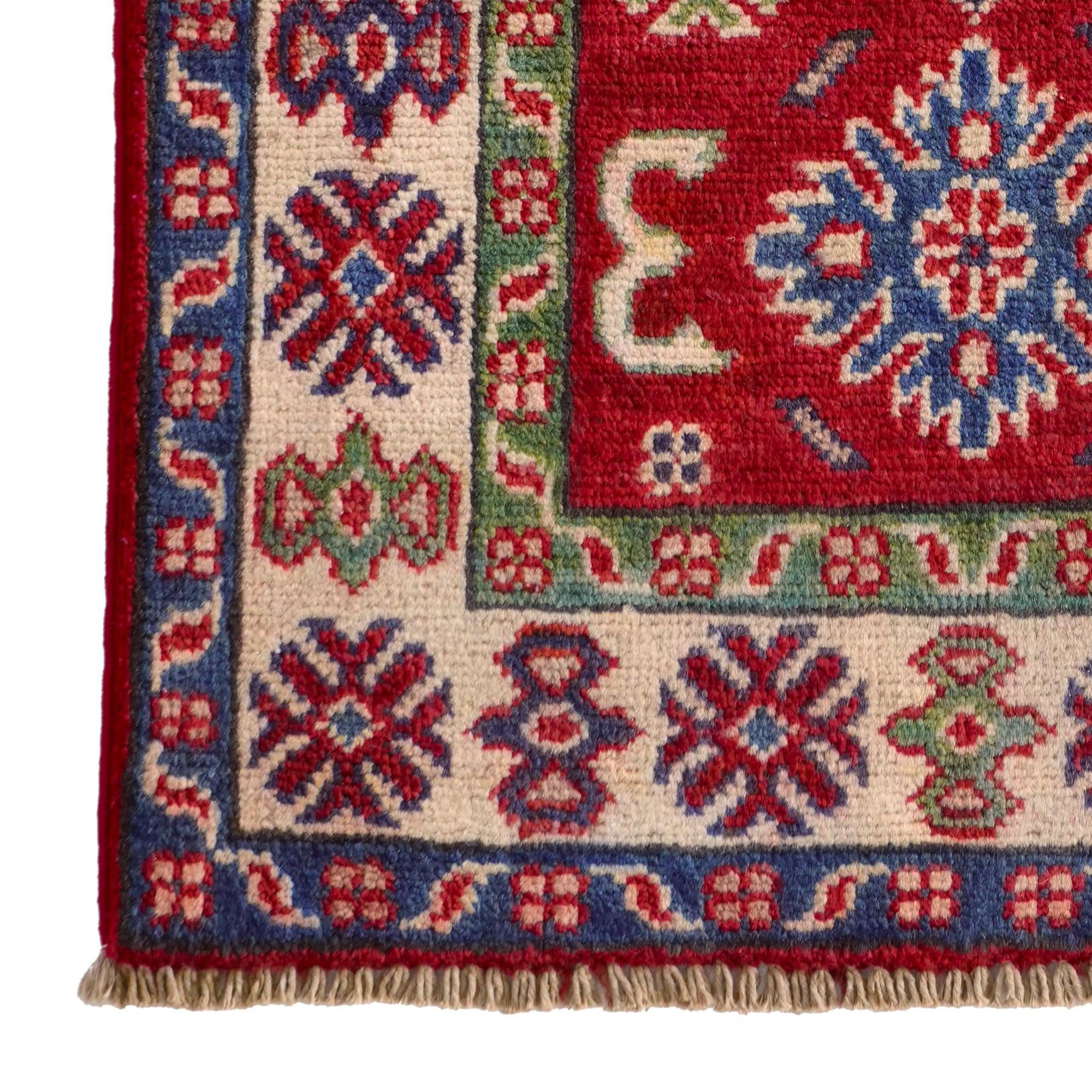 1' 10 x 3' 1 Hand Knotted Kazak Rug