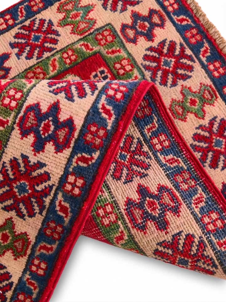 1' 10 x 3' 1 Hand Knotted Kazak Rug