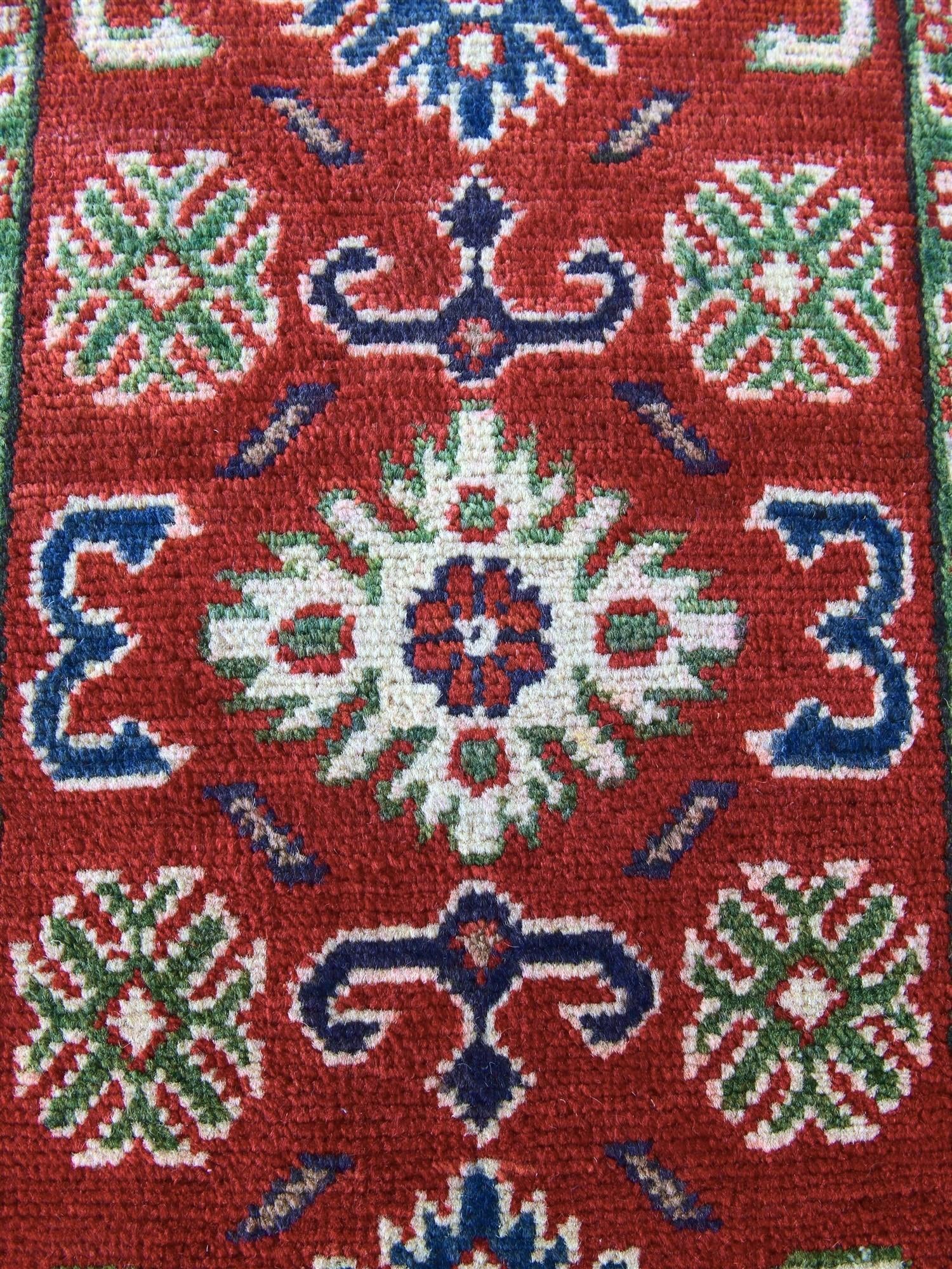 1' 10 x 3' 1 Hand Knotted Kazak Rug