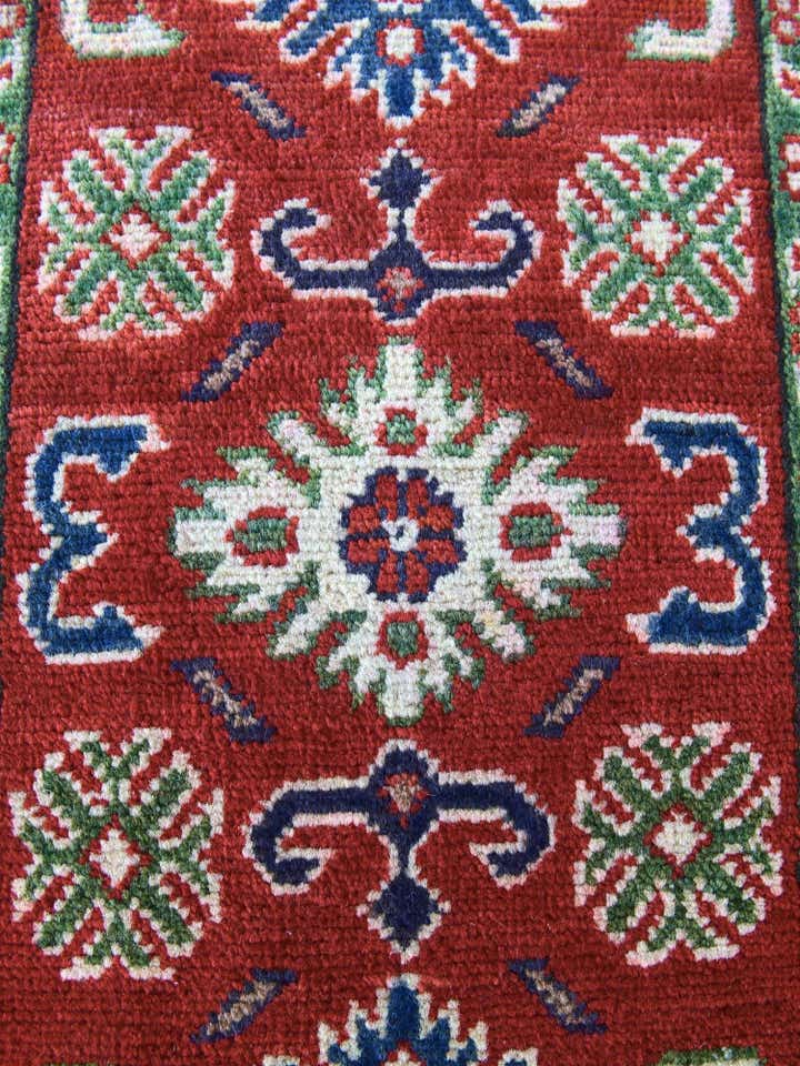 1' 10 x 3' 1 Hand Knotted Kazak Rug