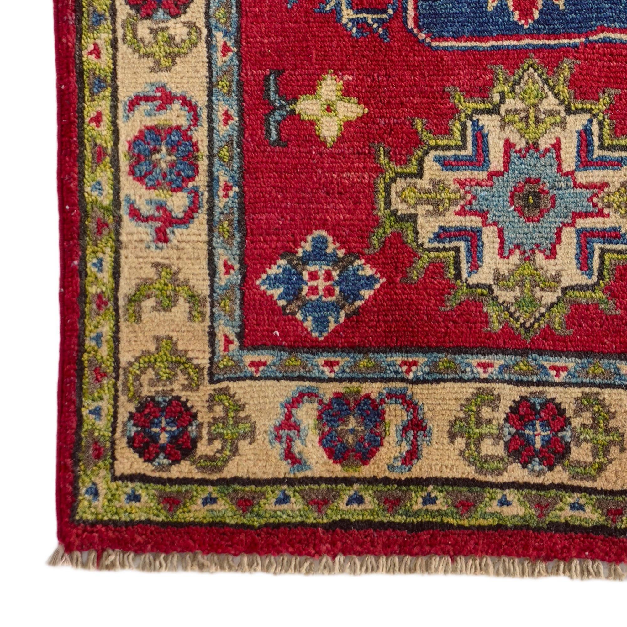 2' x 2' 11 Hand Knotted Kazak Rug