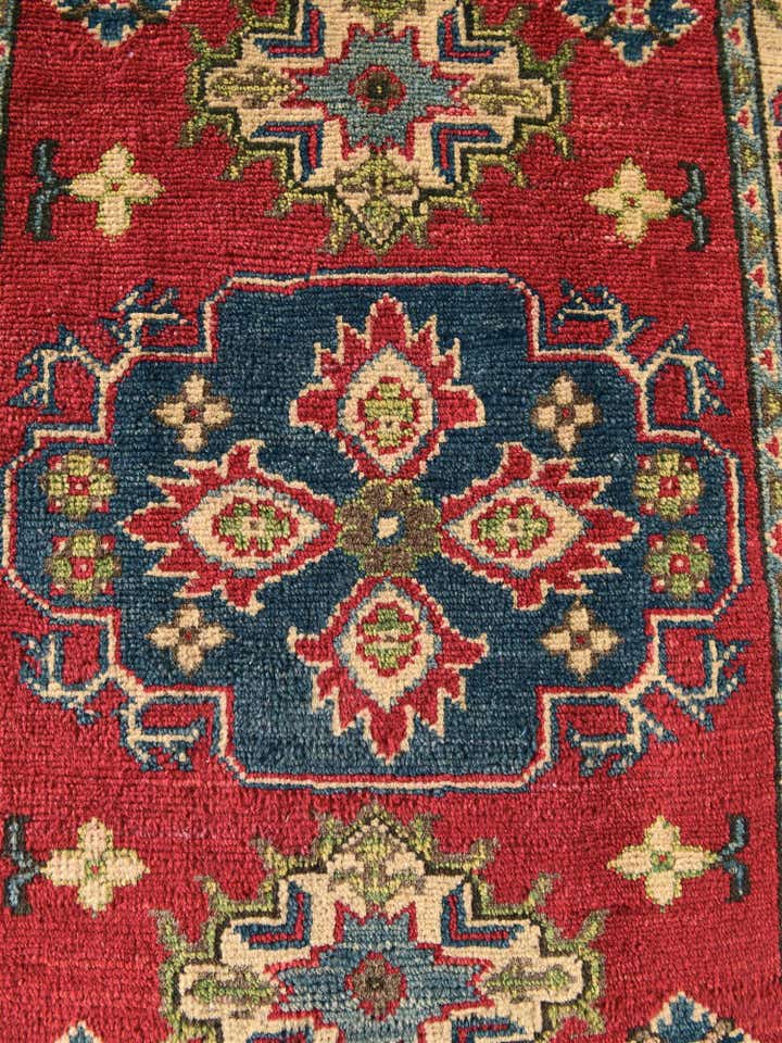 2' x 2' 11 Hand Knotted Kazak Rug