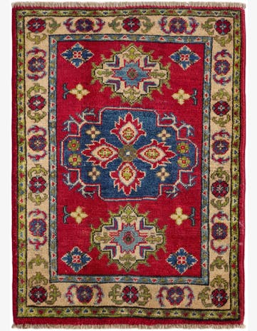 2' x 2' 11 Hand Knotted Kazak Rug