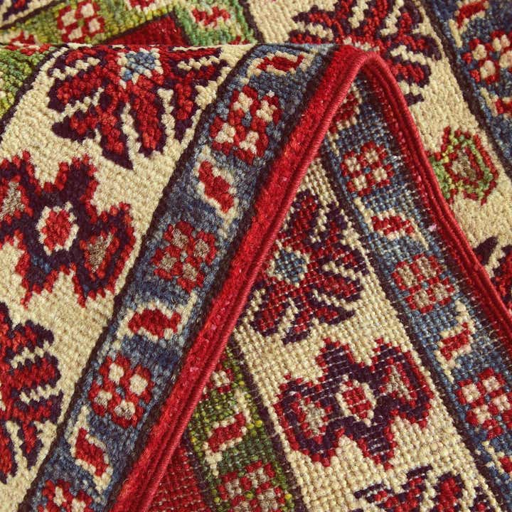 1' 11 x 3' Hand Knotted Kazak Rug