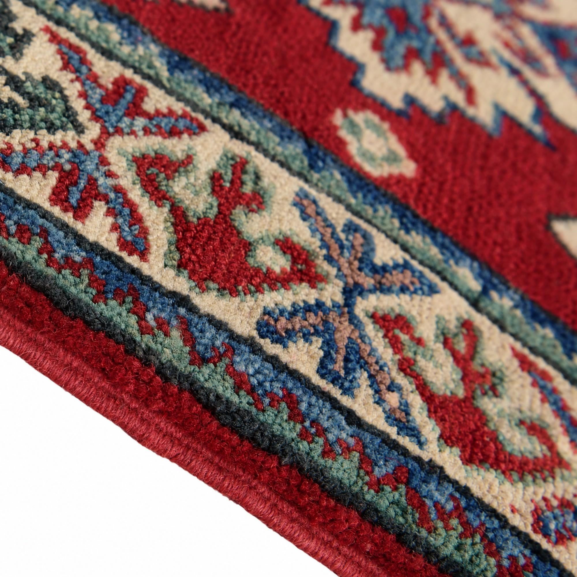 60cm x 90cm Hand Knotted Kazak Rug