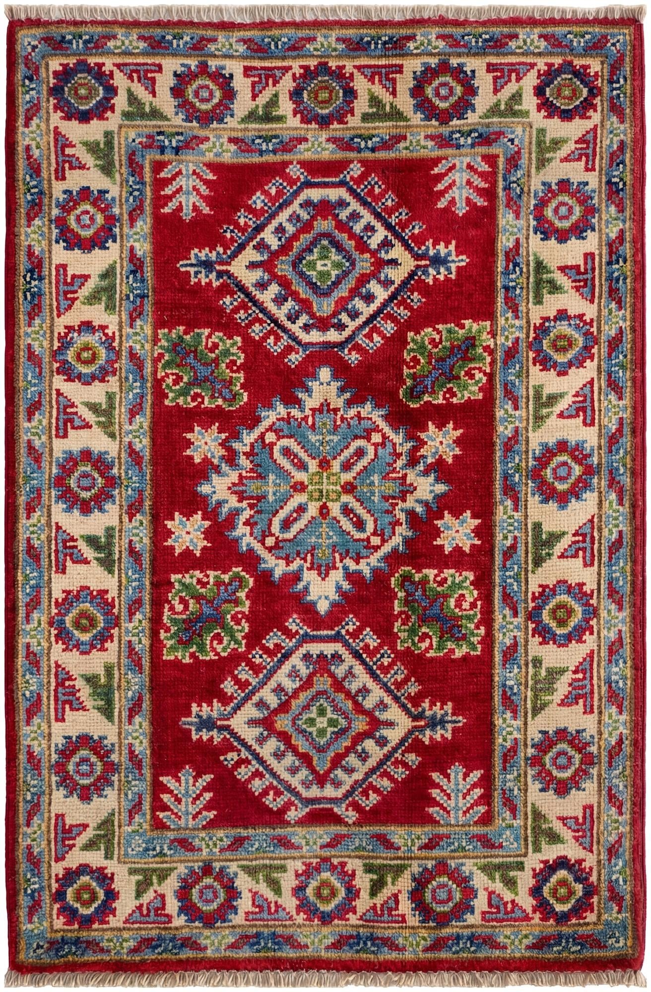 2' 1 x 3' 1 Hand Knotted Kazak Rug