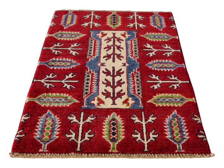 2' x 3' Hand Knotted Kazak Rug