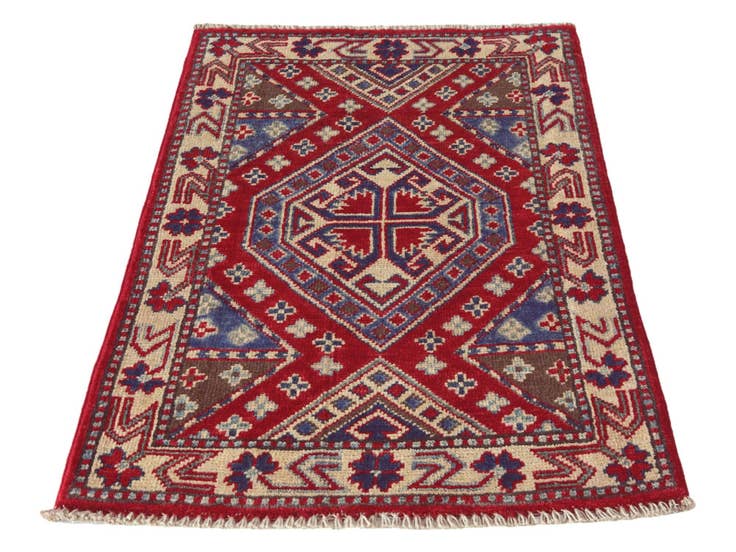 Detail image of 1' 10 x 2' 11 Hand Knotted Kazak Rug