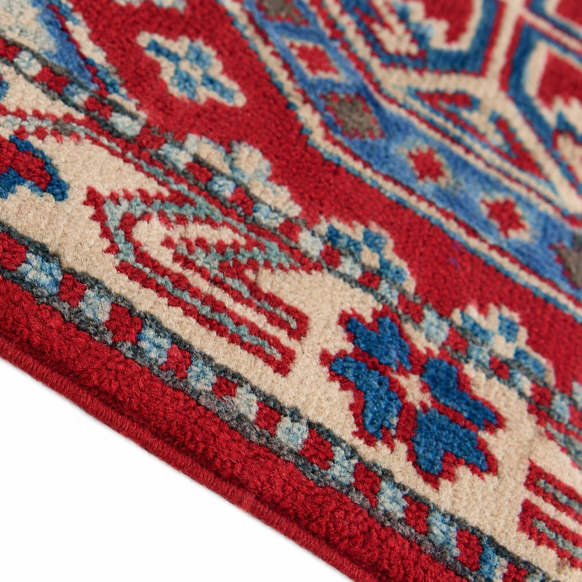 55cm x 90cm Hand Knotted Kazak Rug