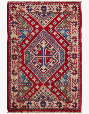 1' 10 x 2' 11 Hand Knotted Kazak Rug