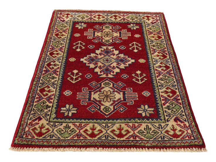 Detail image of 2' x 3' 1 Hand Knotted Kazak Rug