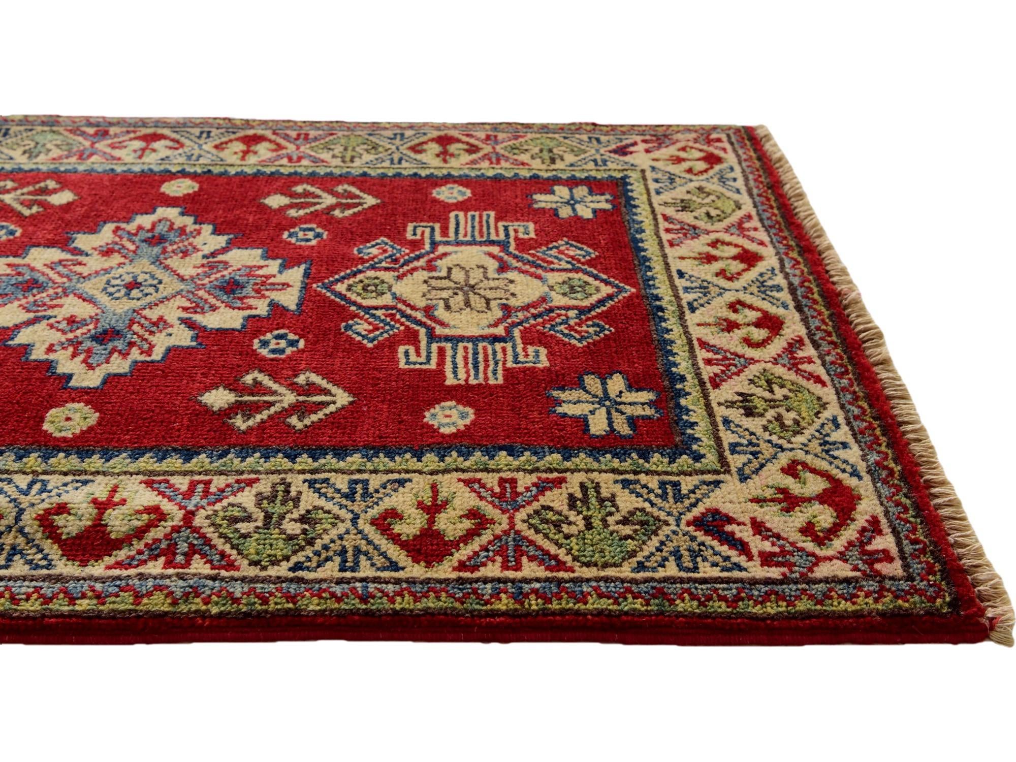 2' x 3' 1 Hand Knotted Kazak Rug