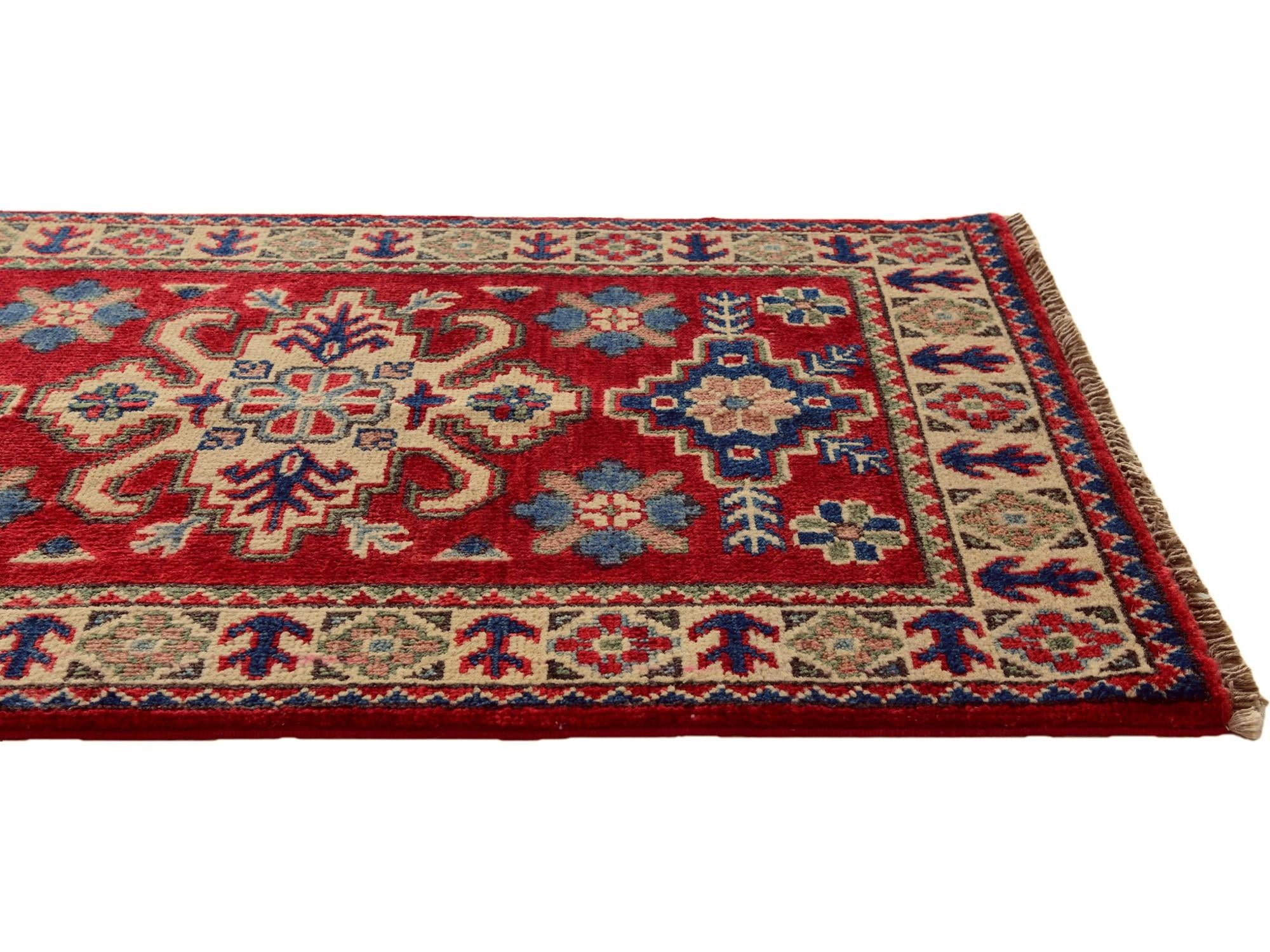 2' x 3' 3 Hand Knotted Kazak Rug