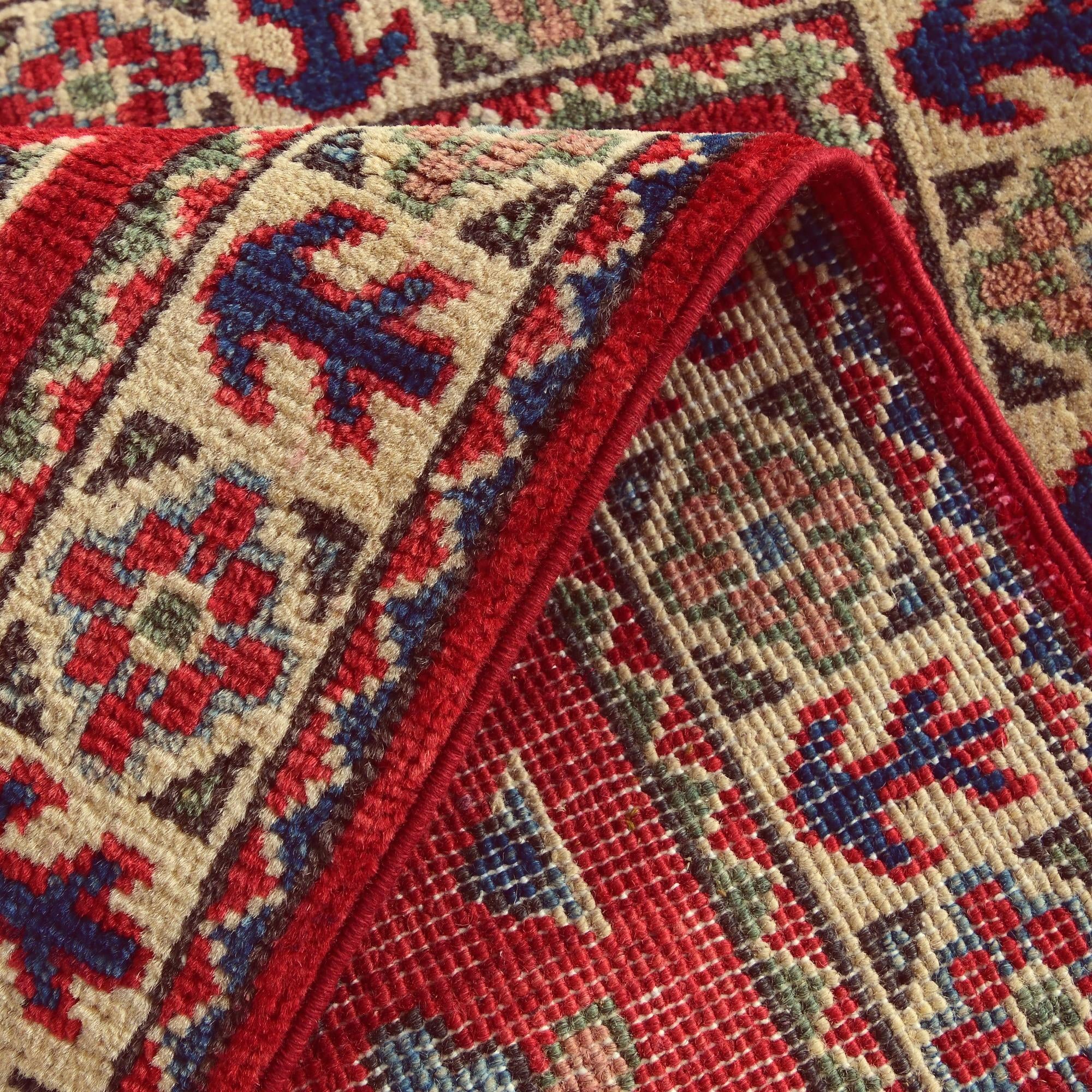 2' x 3' 3 Hand Knotted Kazak Rug
