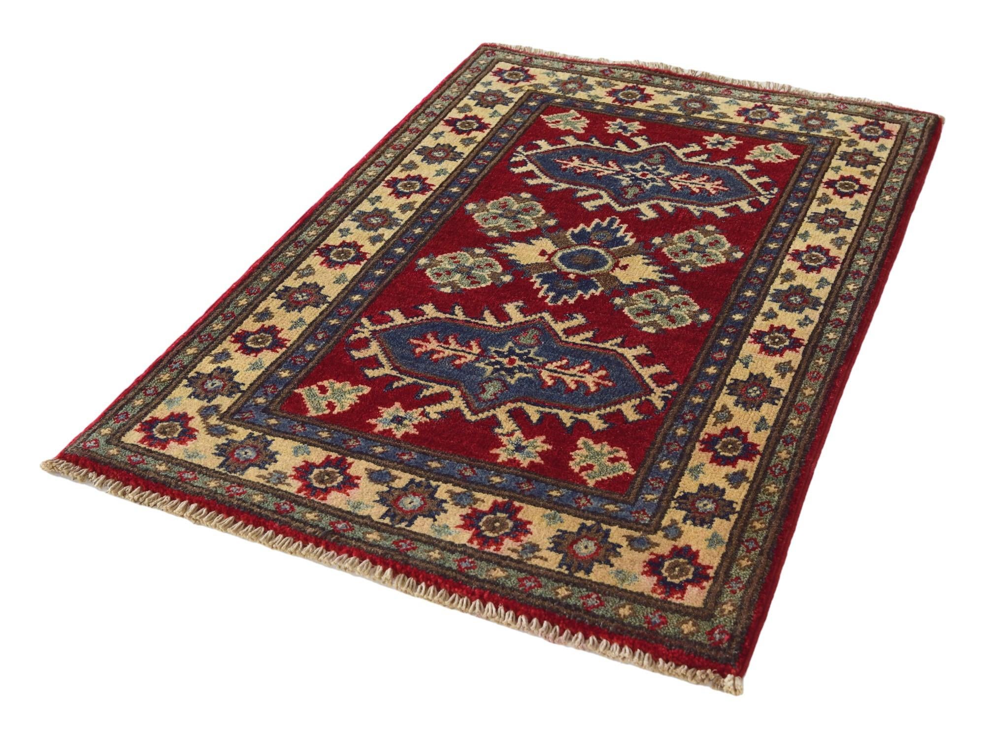 1' 10 x 3' 1 Hand Knotted Kazak Rug