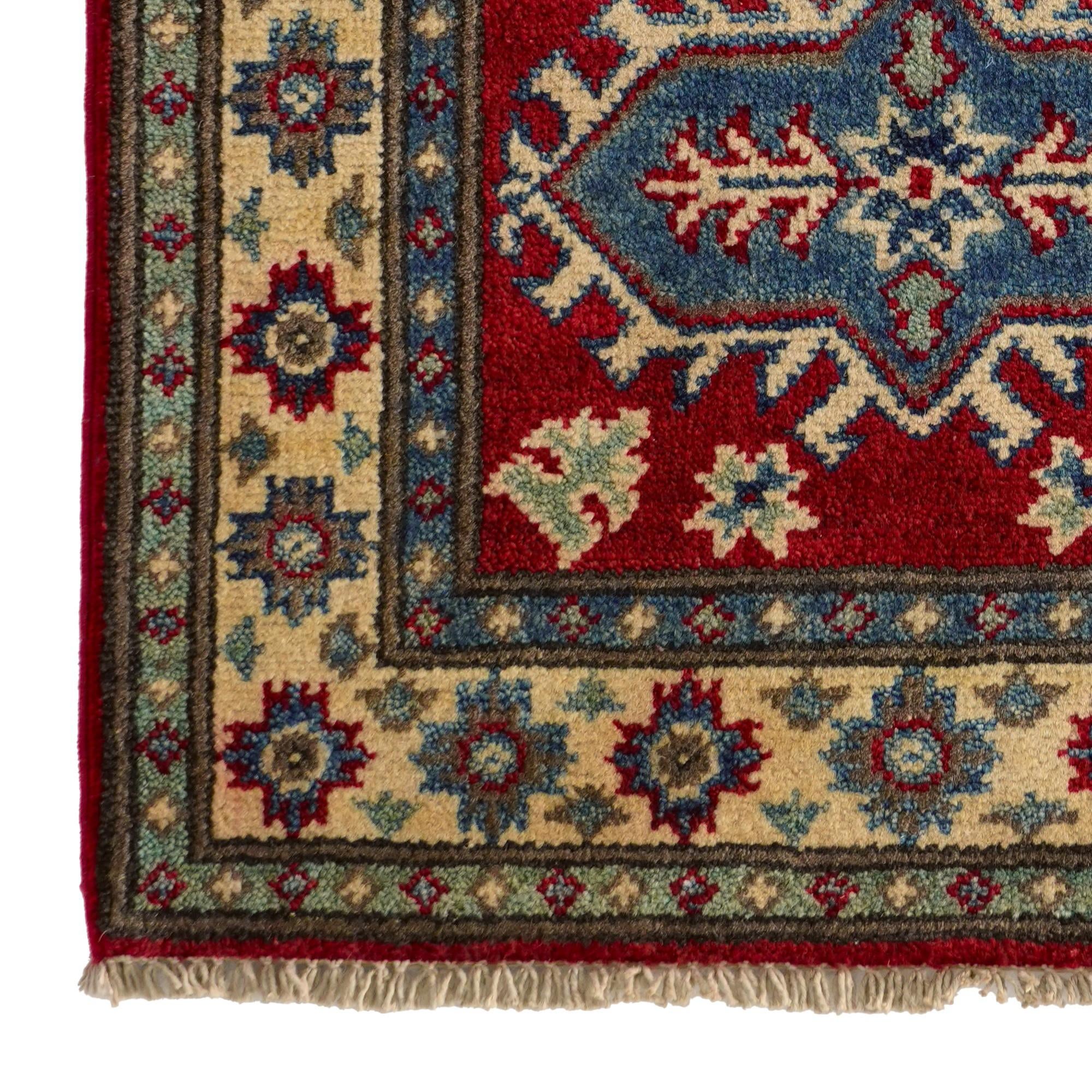 1' 10 x 3' 1 Hand Knotted Kazak Rug