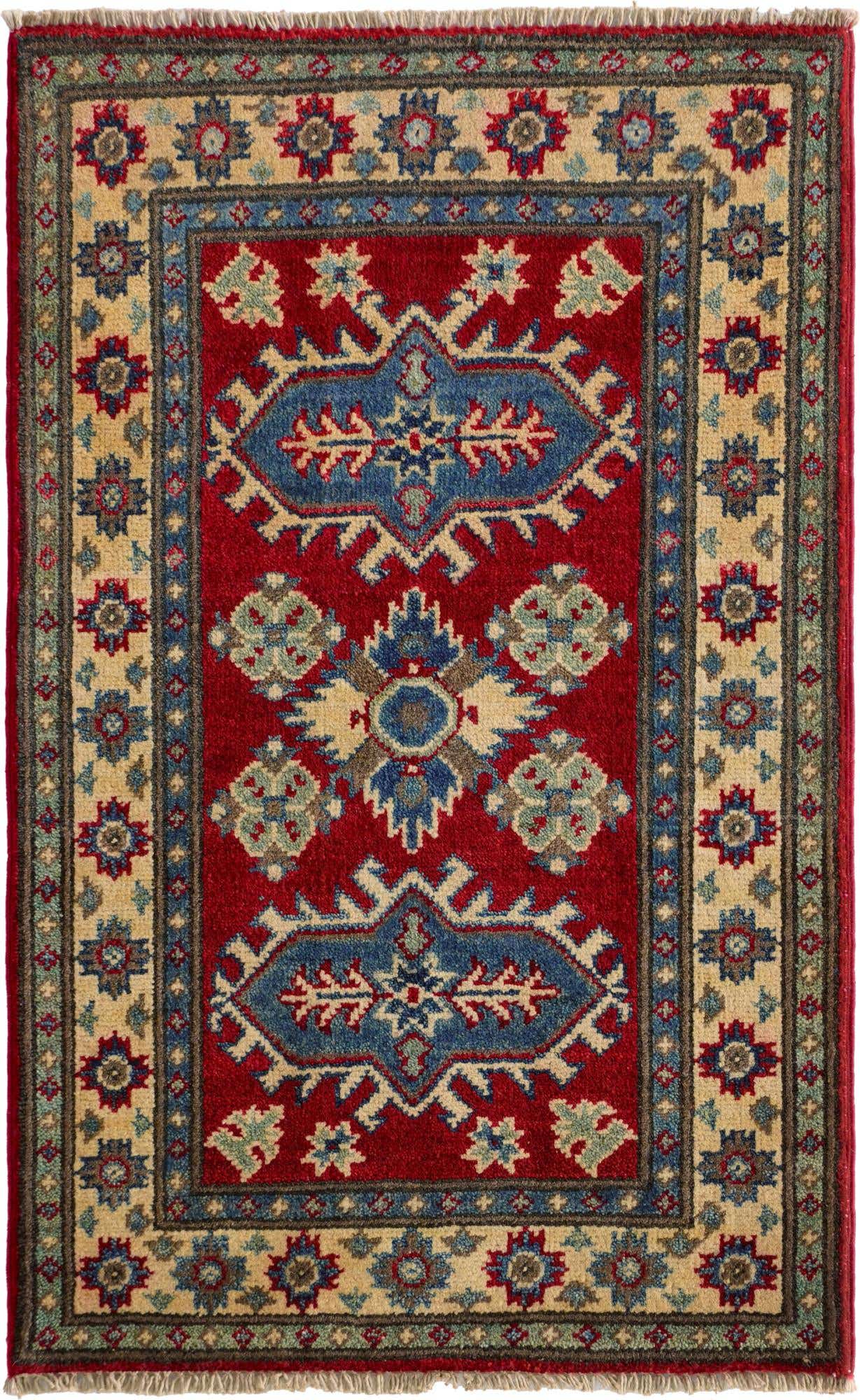 1' 10 x 3' 1 Hand Knotted Kazak Rug