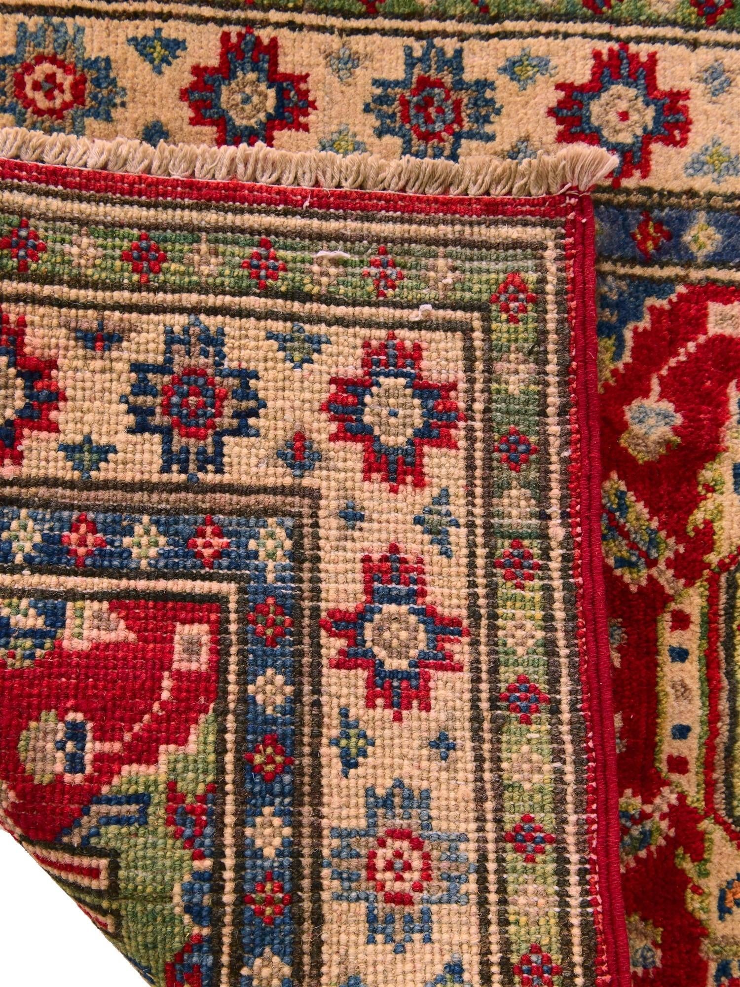 2' x 3' Hand Knotted Kazak Rug