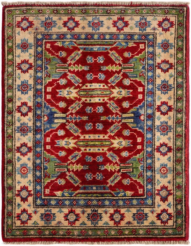 Detail image of 2' x 3' Hand Knotted Kazak Rug