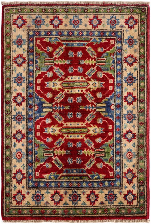 Detail image of 2' x 3' Hand Knotted Kazak Rug