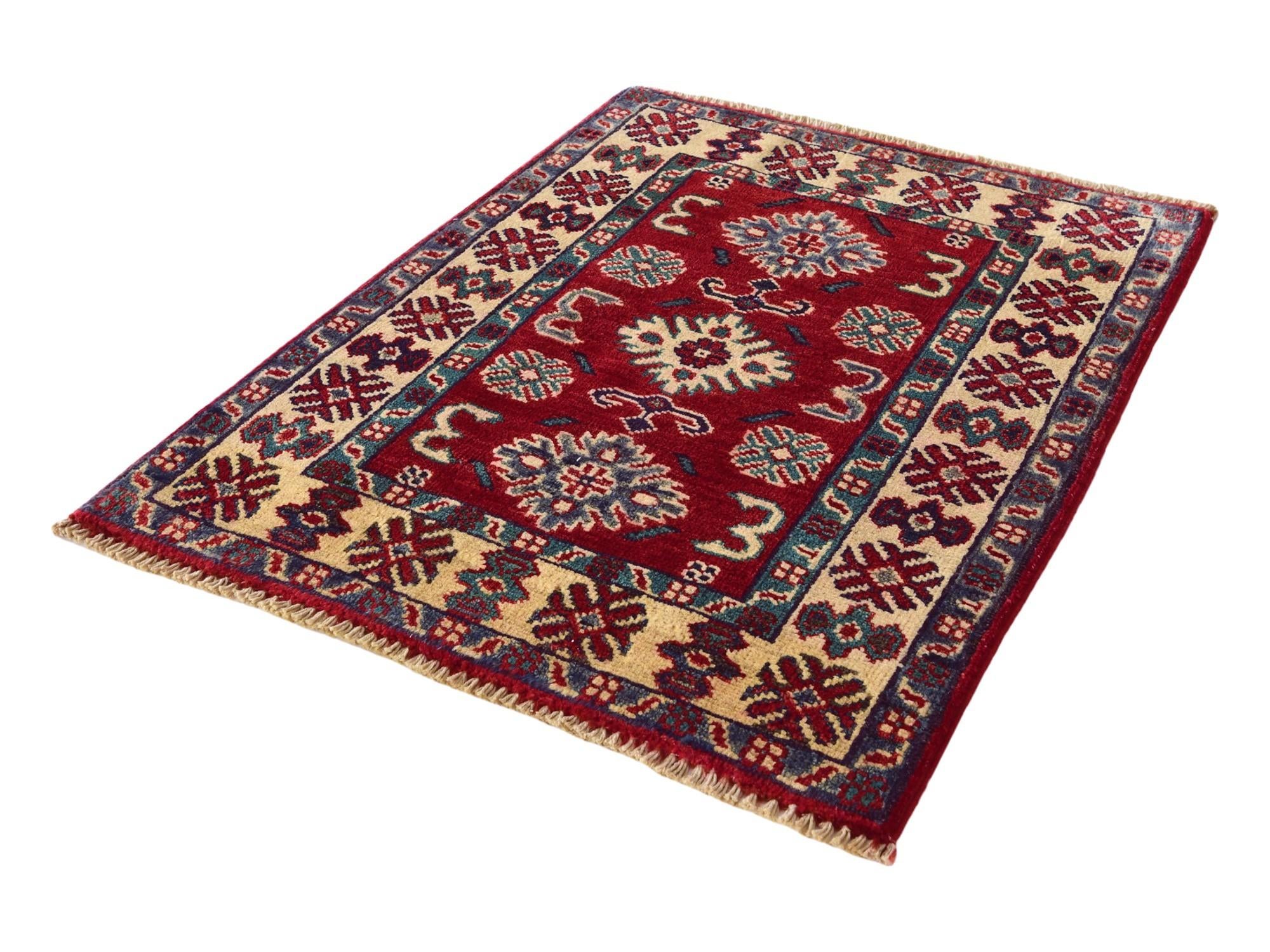 2' x 2' 9 Hand Knotted Kazak Rug