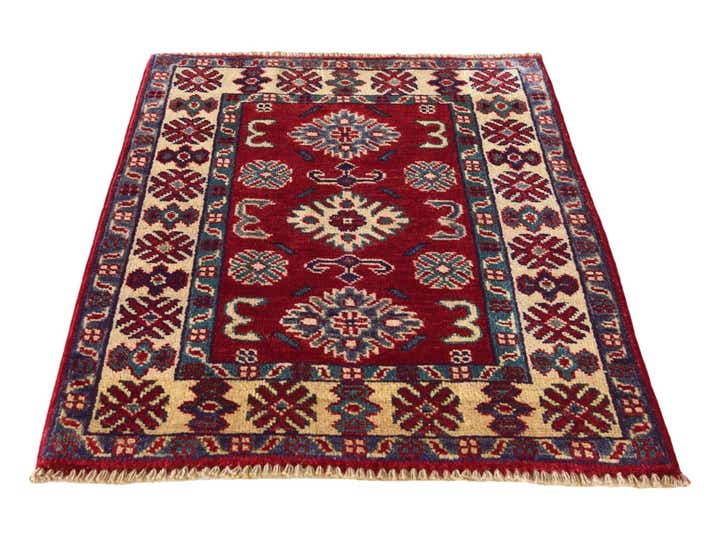 2' x 2' 9 Hand Knotted Kazak Rug