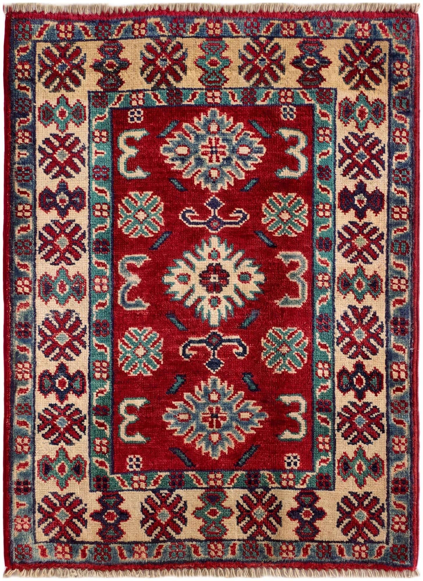 2' x 2' 9 Hand Knotted Kazak Rug