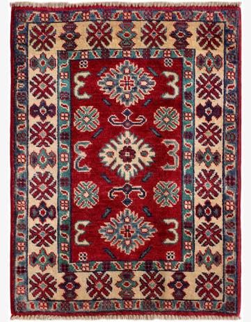 2' x 2' 9 Hand Knotted Kazak Rug