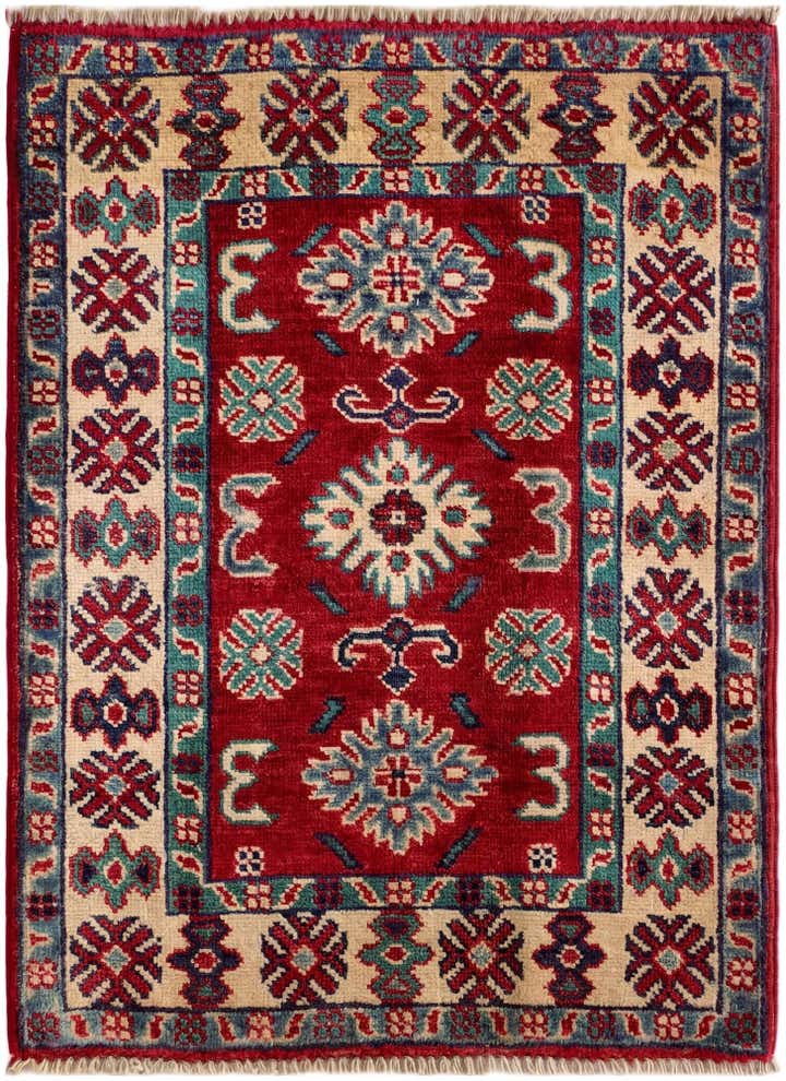 2' x 2' 9 Hand Knotted Kazak Rug