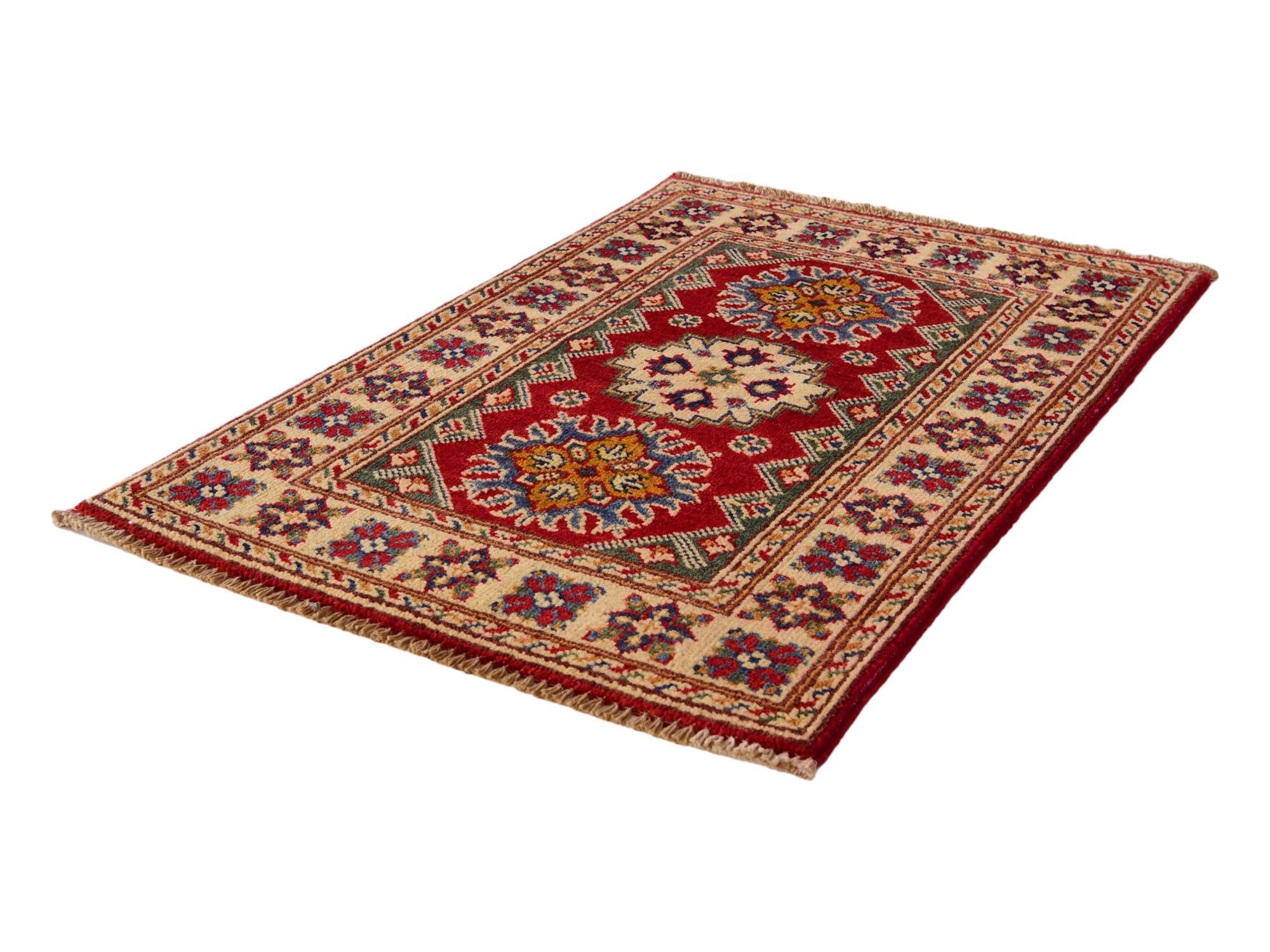 2' x 2' 11 Hand Knotted Kazak Rug