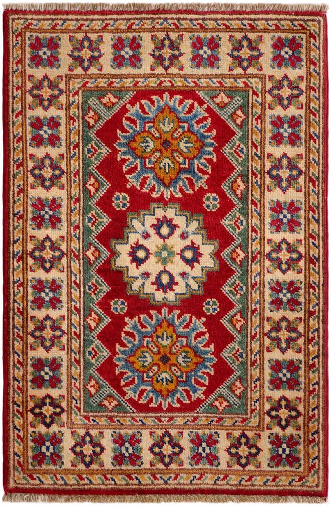 2' x 2' 11 Hand Knotted Kazak Rug