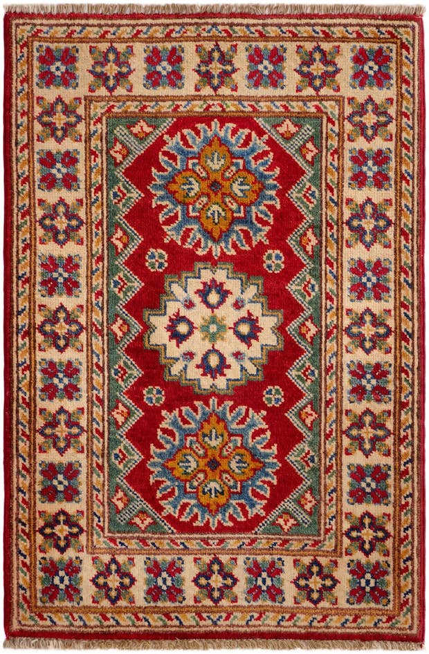Detail image of 2' x 2' 11 Hand Knotted Kazak Rug
