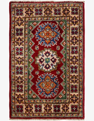 2' x 3' 3 Hand Knotted Kazak Rug