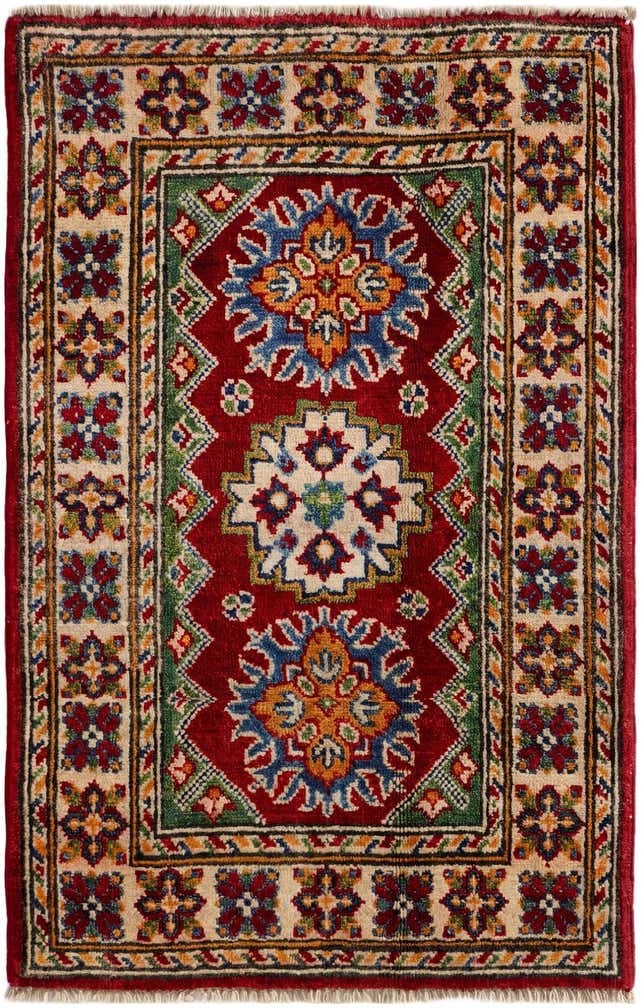 2' x 3' 3 Hand Knotted Kazak Rug