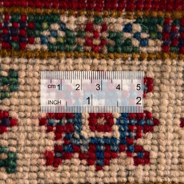 Detail image of 2' 1 x 3' 6 Hand Knotted Kazak Rug