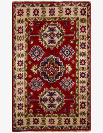2' 1 x 3' 6 Hand Knotted Kazak Rug
