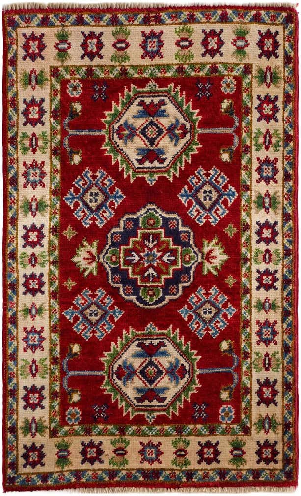 2' 1 x 3' 6 Hand Knotted Kazak Rug