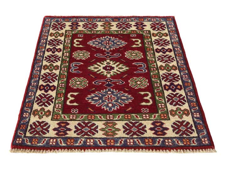 2' x 2' 9 Hand Knotted Kazak Rug