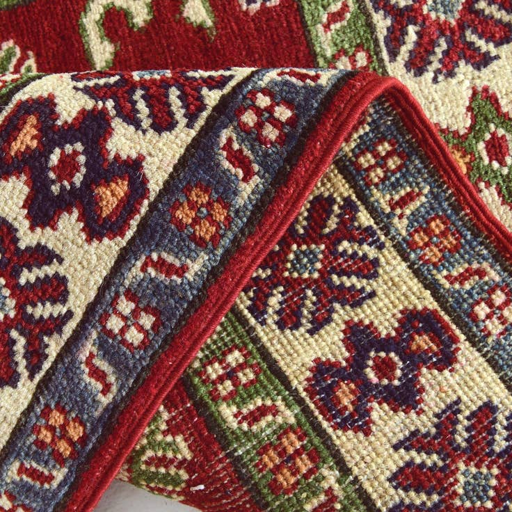 Detail image of 2' x 2' 9 Hand Knotted Kazak Rug